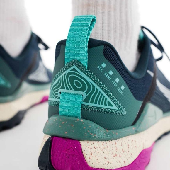 Nike Wildhorse 8 Men’s Trail Running Shoes - Teal and Pink DR2686 401 - Picture 11 of 14